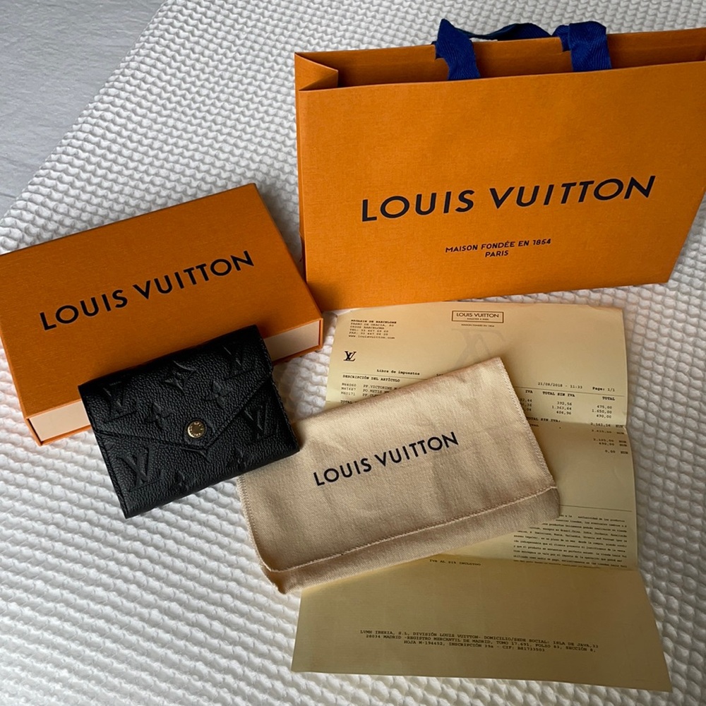 Louis Vuitton Victorine Black Monogram Empriente Wallet